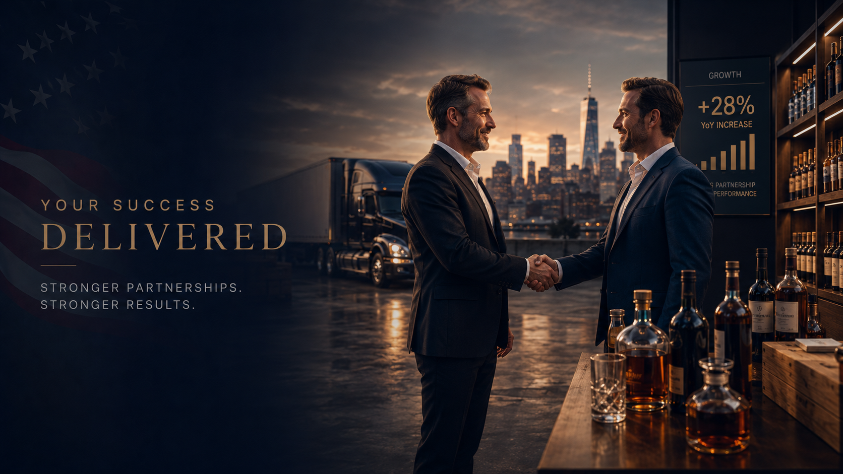 Successful client partnership and market growth handshake
