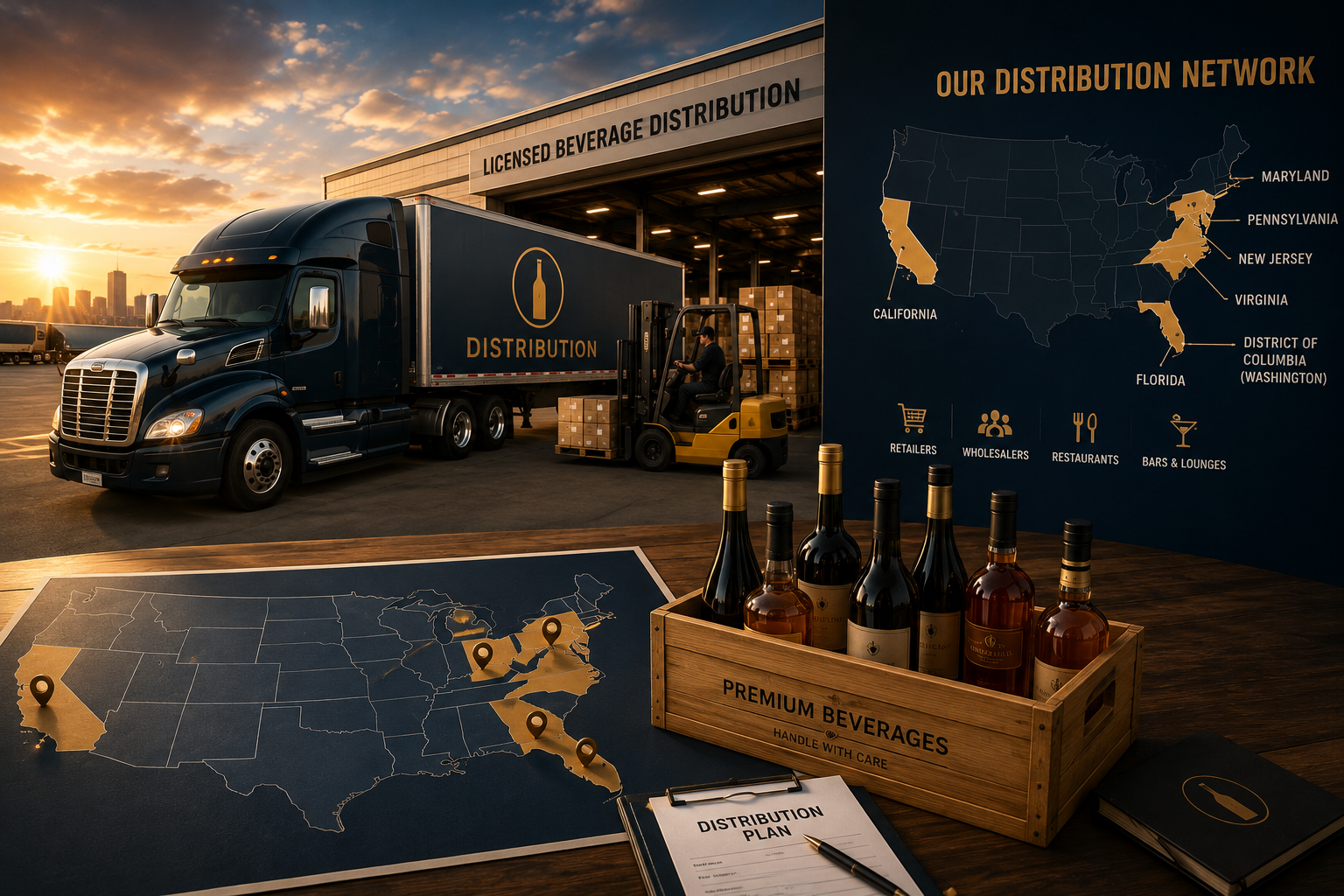 Distribution service background