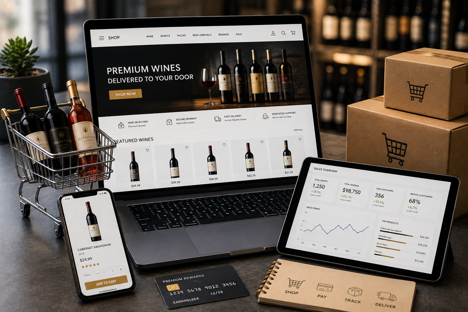 E-Commerce Marketplace service background