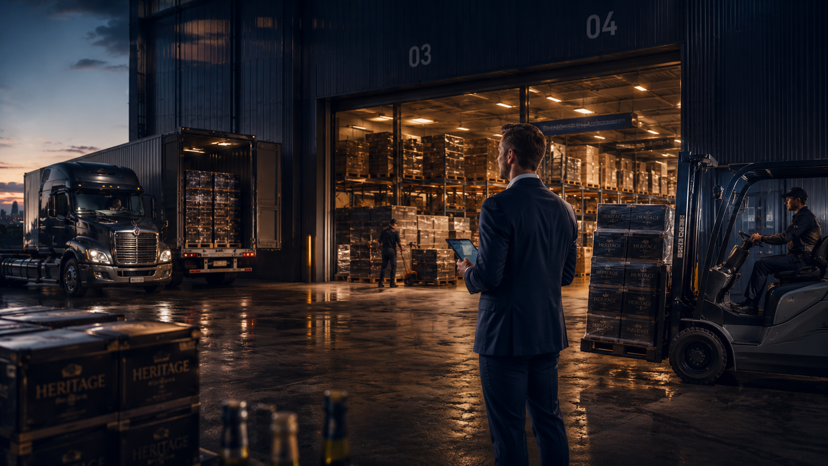 Logistics service background