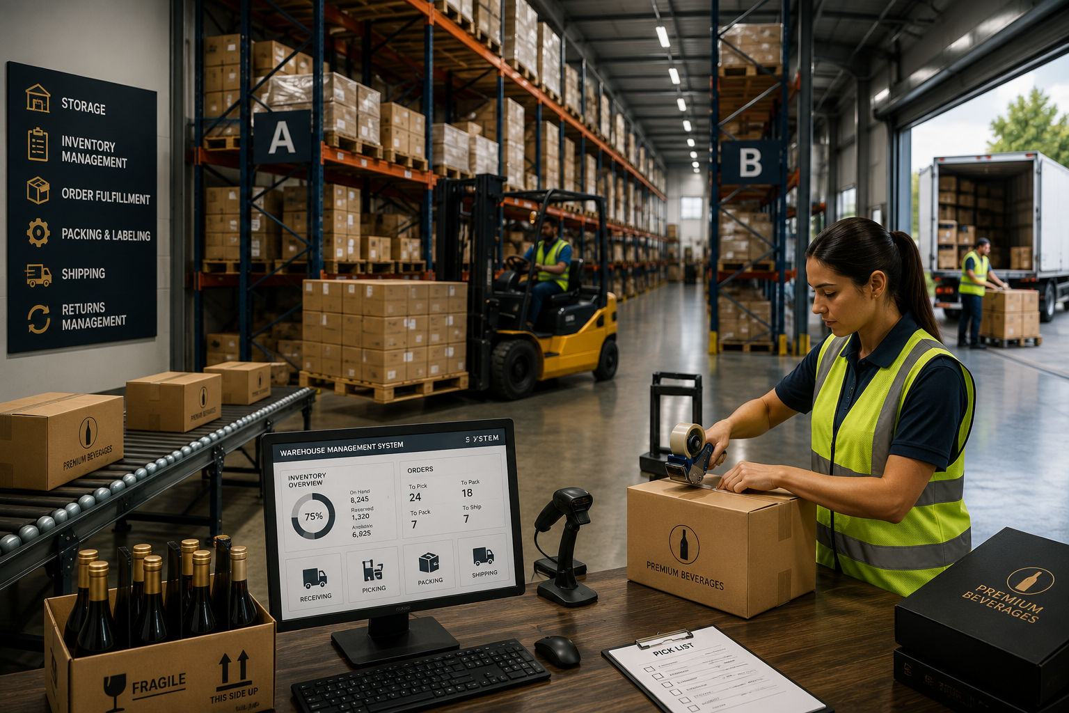 Warehousing & Fulfilment service background